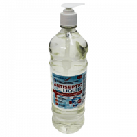 Антисептик для рук с антибактериальным эффектом "Antiseptic Liquid", 1,0 л, ПЭТ с дозатором