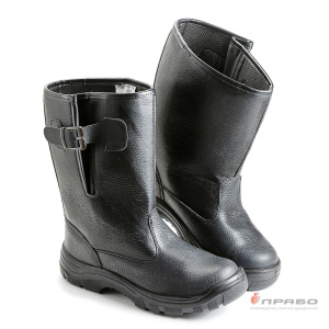 Сапоги "Олимп-15К" с подошвой ПУ и металлическим подноском чёрные