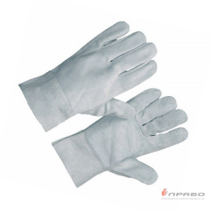 Перчатки цельноспилковые для газорезательных работ серые