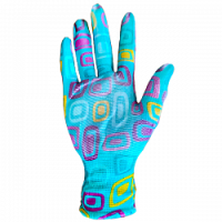 Перчатки нейлоновые с пу покрытием Цветные уп. 12/1200