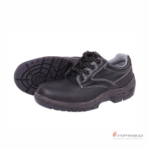 Полуботинки кожаные мужские "Кросс" на подошве ПУ и МП чёрные