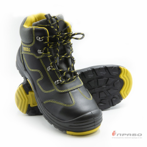 Ботинки Paredes "Нитро" с подошвой ПУ/нитрил с КП и АС чёрный/жёлтый