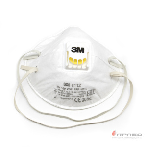 Респиратор противоаэрозольный 3М 8112 с клапаном выдоха (FFP1)