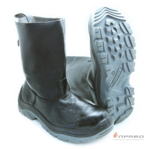 Сапоги комбинированные с подошвой ПУ/ТПУ, МП, чёрные