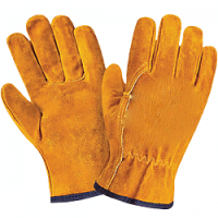 Перчатки цельноспилковые "Драйвер" рыжие