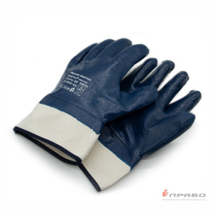 Перчатки с полным нитриловым обливом и манжетой крага Scaffa NBR4530