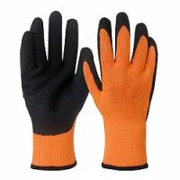 Перчатки акриловые ОРАНЖ/ЧЕРН с рельефным покрытием (уп12/120)