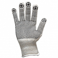 Перчатки п/ш с ПВХ белые