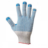 Перчатки хб с ПВХ (Р) 4-х н 7,5 класс Точка (уп.200 пар)
