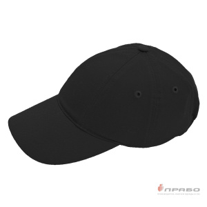 Каскетка защитная из 100% хлопка с вставкой из ABS-пластика чёрная