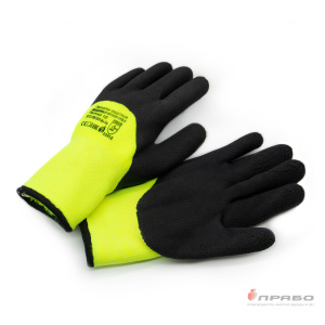 Перчатки акриловые утеплённые Scaffa NM1355DF-HY/BLK (3/4 вспененный латекс)