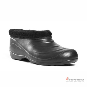 Галоши из ЭВА с меховой вставкой модель "114/02 У" чёрные