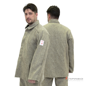 Костюм мужской кислотощелочестойкий (КЩС) суконный серый (куртка и брюки)