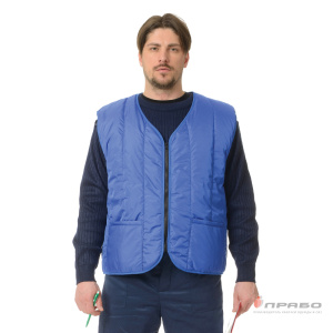 Жилет мужской утеплённый "Профессионал" васильковый