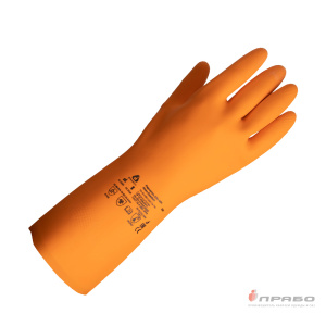 Перчатки химстойкие латексные JCH-401