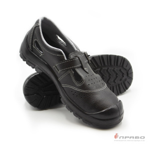 Сандалии рабочии Standart с подошвой ПУ и МП чёрные