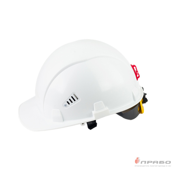 Каска защитная строительная "СОМЗ-55 FavoriT Rapid" с креплением для наушников белая