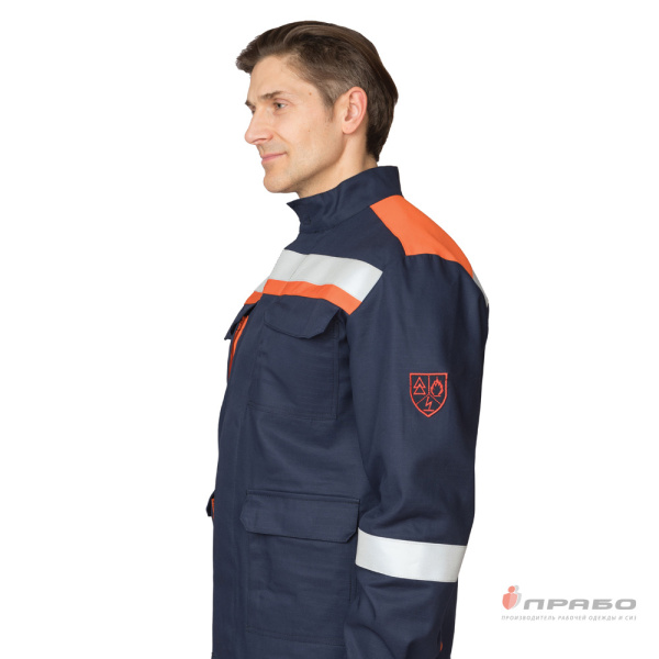 Костюм летний для защиты от электрической дуги "СП011-ЛII", 14 кал/см² (куртка и брюки)