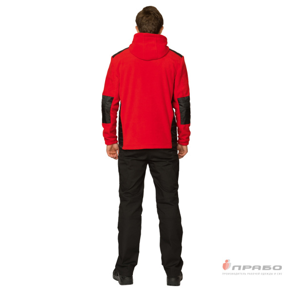 Куртка "Кеми" флисовая с капюшоном красная