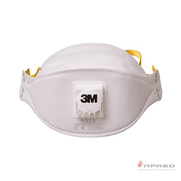 Респиратор противоаэрозольный 3М Aura 9312+ с клапаном выдоха (FFP1)