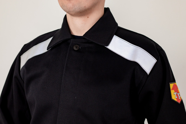 Костюм сварщика с усилением Арсенал-СОП 3 кл.защиты (тк.Хлопок-ОП,490) брюки, черный