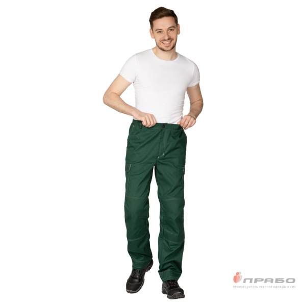 Брюки мужские "Эко-Труд" тёмно-зелёные