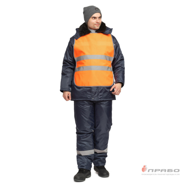 Накидка сигнальная "Лайт" оранжевая с износостойким кантом