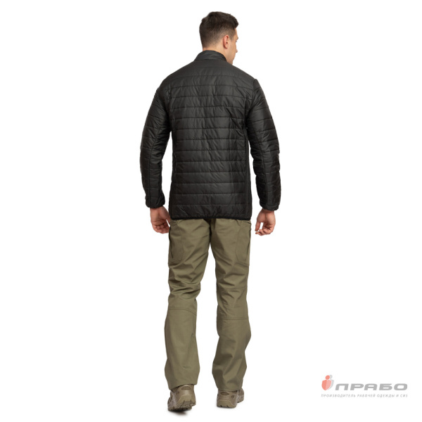 Куртка мужская демисезонная "Бомбер" чёрная