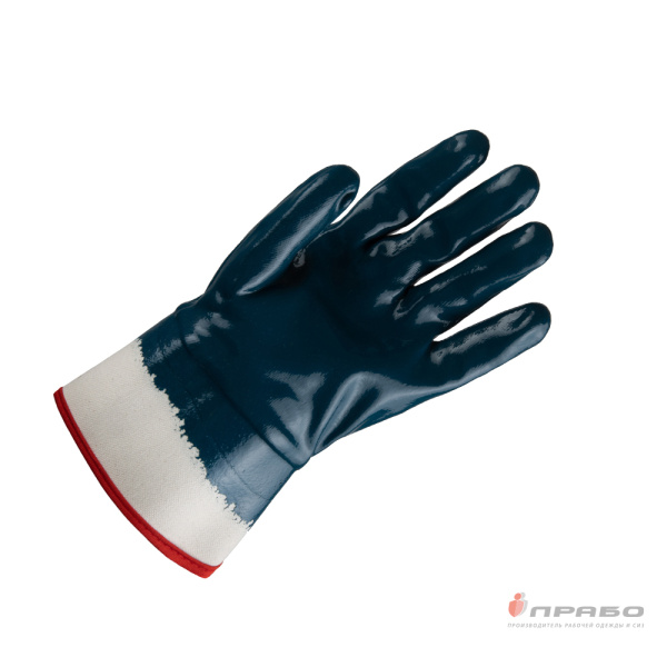 Перчатки трикотажные с полным нитриловым покрытием и манжетой крага Jeta Safety JN269 Atlant