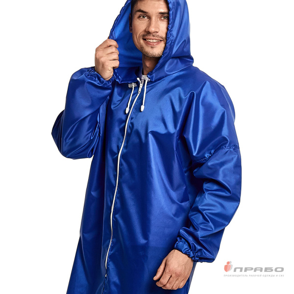 Плащ-дождевик влагозащитный "Ивент" на молнии синий