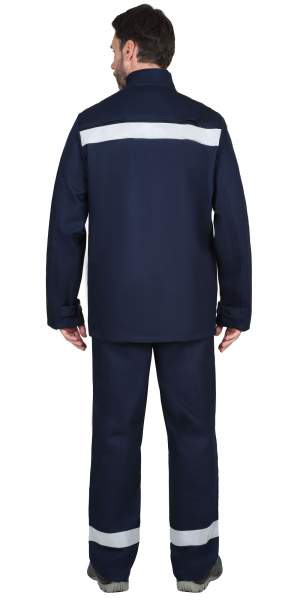 Костюм сварщика СИРИУС-ГЕРКУЛЕС летний: куртка, брюки темно-синий и СОП