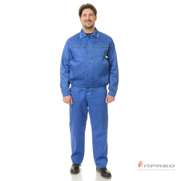 Костюм мужской "Докер П" из смесовой ткани (куртка и полукомбинезон)