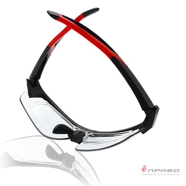Очки защитные открытые антизапотевающие с двухсторонним покрытием "Дуэт" дымчатые