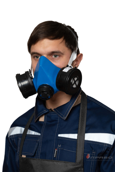 Респиратор "РУ60М" с резиновой полумаской и трикотажным обтюратором