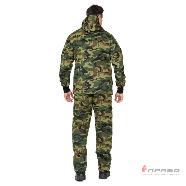 Костюм летний противоэнцефалитный камуфлированный зелёный (куртка и брюки)