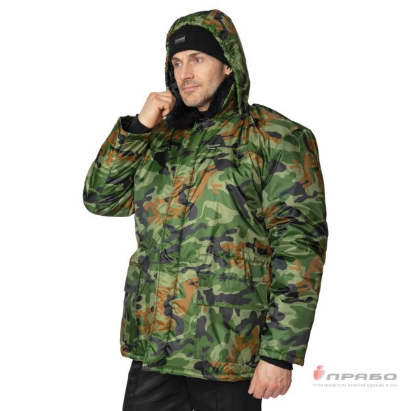 Куртка мужская утеплённая камуфлированная кукла
