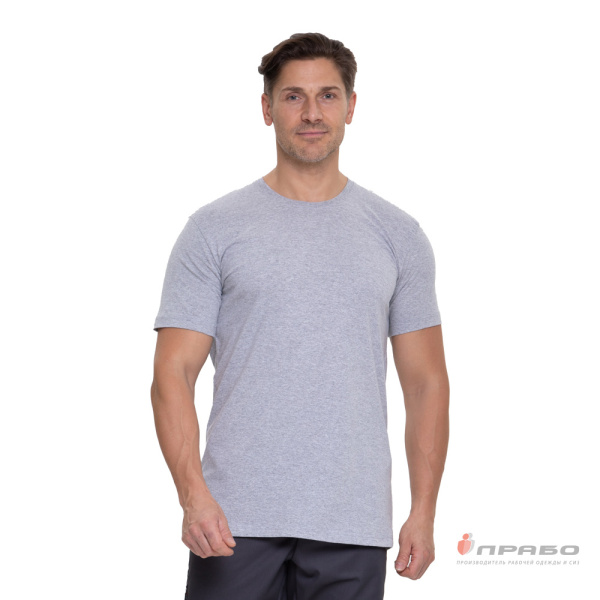 Футболка серый меланж