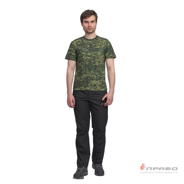 Футболка трикотажная камуфляжная цифра