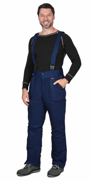 Костюм СИРИУС-ФАВОРИТ зимний: куртка, брюки т.синий со ср.серым