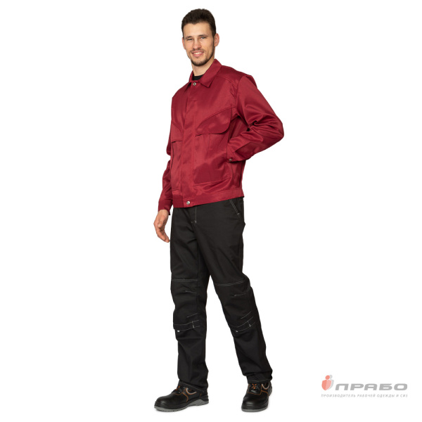 Куртка мужская "Апрель" бордовая