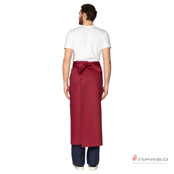 Передник поварской бордовый
