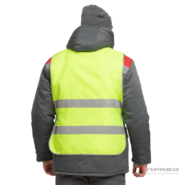 Накидка сигнальная "Лайт" лимонная с износостойким кантом