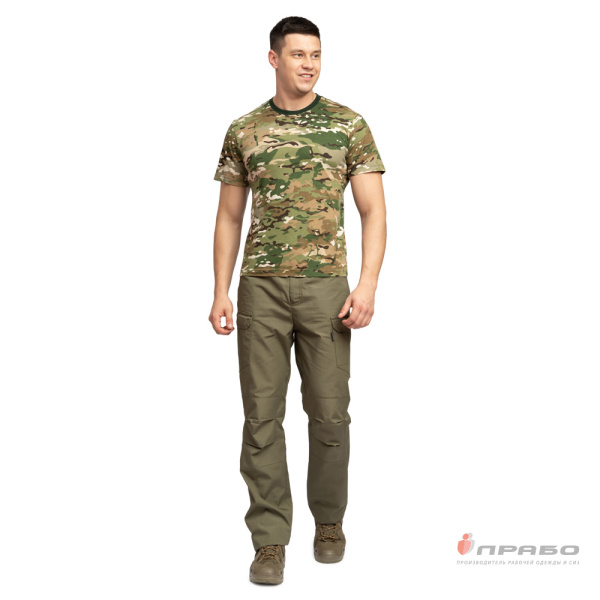 Футболка трикотажная камуфляжная мультикам