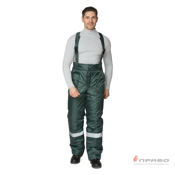 Костюм мужской утеплённый "Мастер 1" зелёный (куртка и брюки)