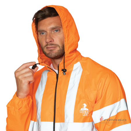 Костюм влагозащитный "Тайфун СОП" оранжевый с сигнальными элементами (куртка и брюки)