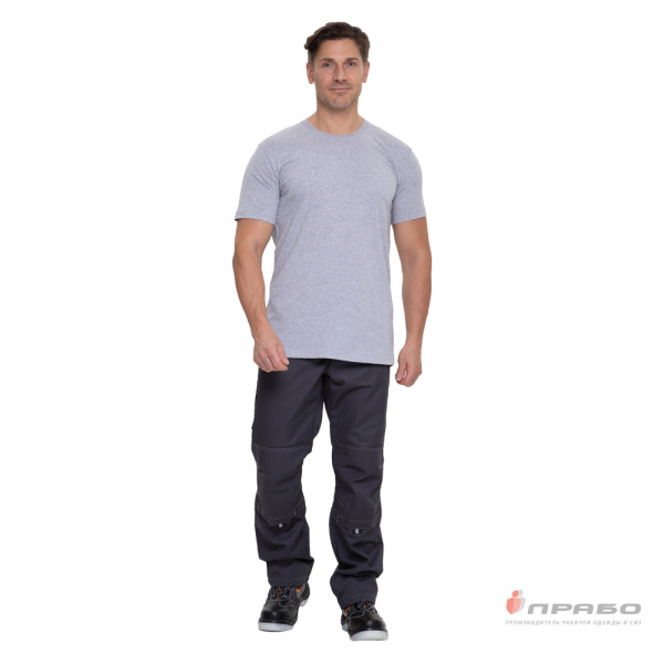 Футболка серый меланж