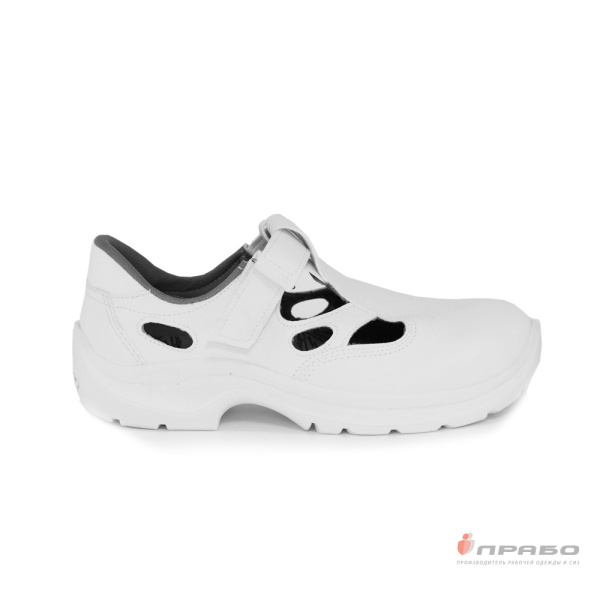 Сандалии кожаные мужские "Лорика" на подошве ПУ с МП белые