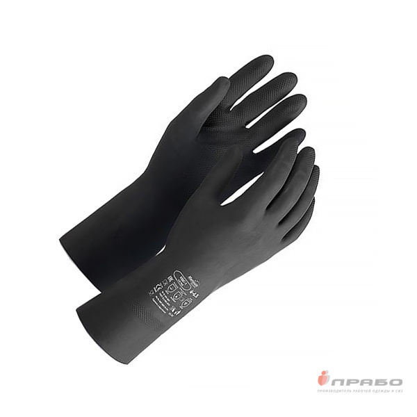 Перчатки химстойкие латексные Manipula Specialist КЩС-1 (L-U-03/CG-942)