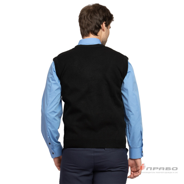 Жилет форменный из трикотажного полотна чёрный