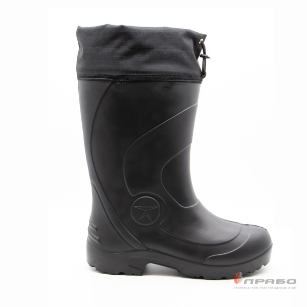 Сапоги мужские утеплённые ЭВА "Барс С-031" чёрные (40 см)